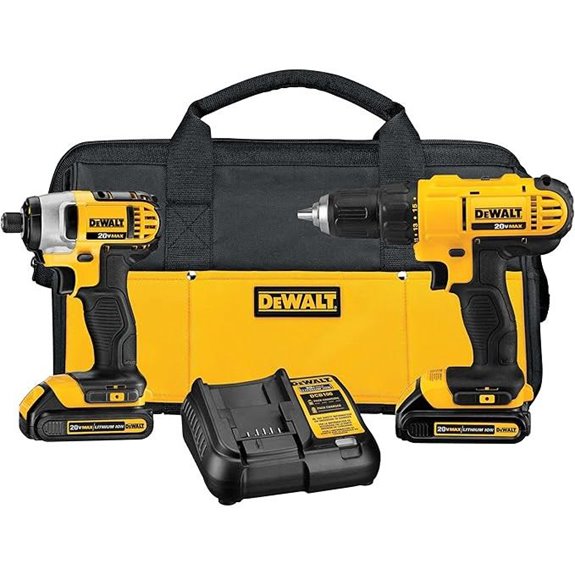 DEWALT 20V MAX Cordless Drill & Impact Driver Kit