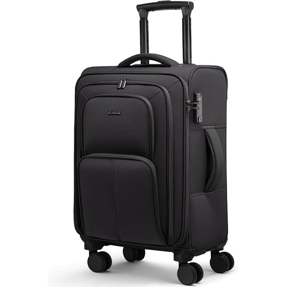 LOVEVOOK 22-Inch TSA Carry-On Suitcase with Spinner