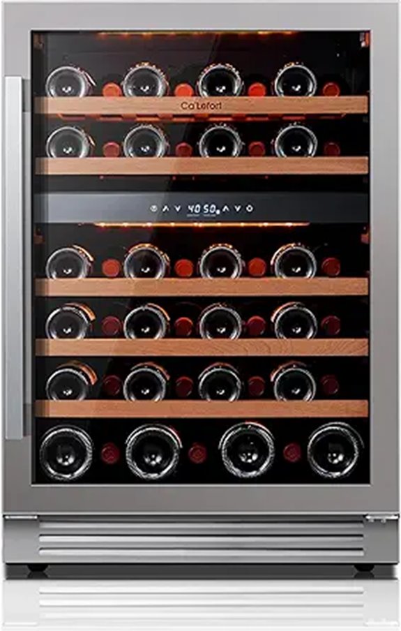 Ca’Lefort 24-Inch 46-Bottle Dual Zone Wine Cooler