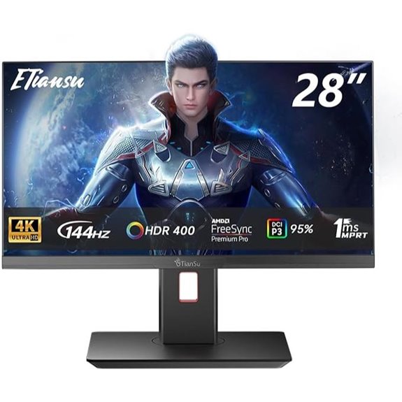 28-Inch 4K UHD 144Hz Gaming Monitor with Speakers