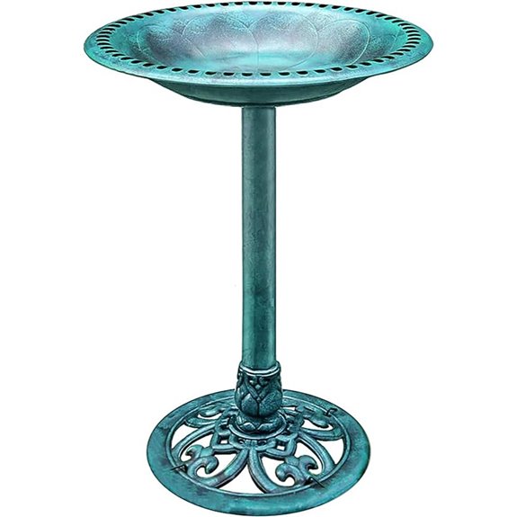 VIVOHOME 28 Inch Antique Outdoor Garden Bird Bath