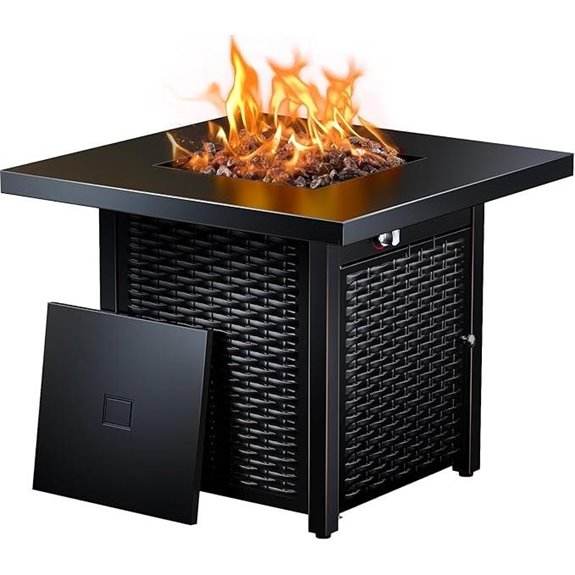 Ciays 28 Inch Propane Fire Pit Table