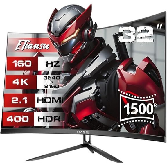 32-Inch 4K Curved Gaming Monitor with HDMI Speakers