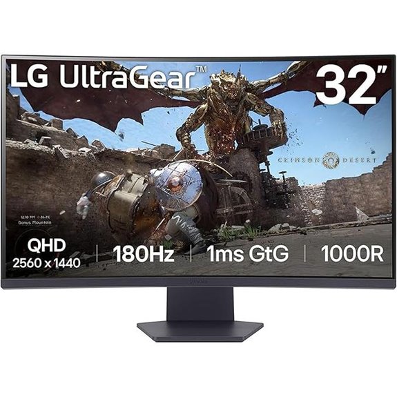 LG Ultragear 32-Inch Curved Gaming Monitor 180Hz