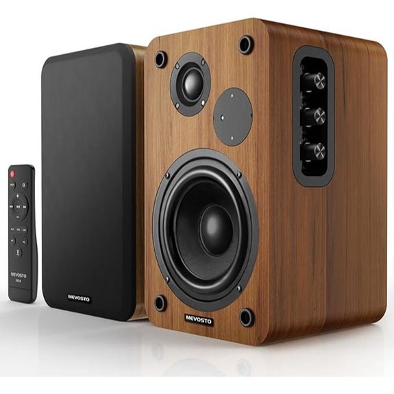 Active Bookshelf Speakers 36W Bluetooth Studio Monitors
