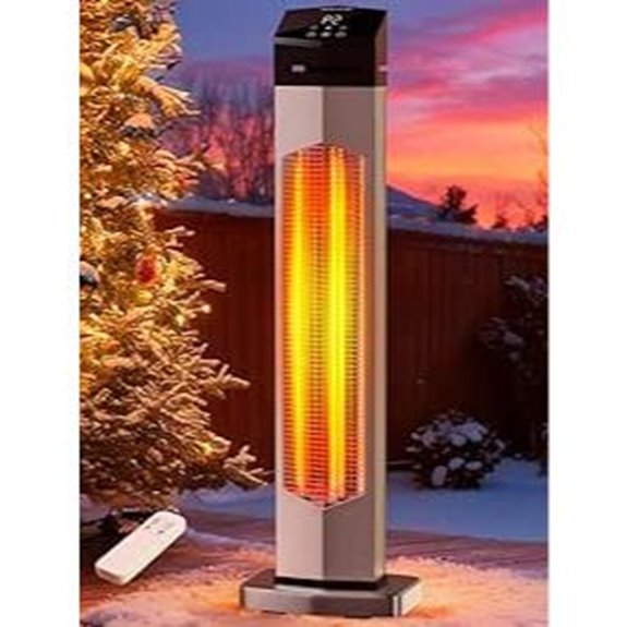 Uthfy 37 Inch Outdoor Electric Patio Heater
