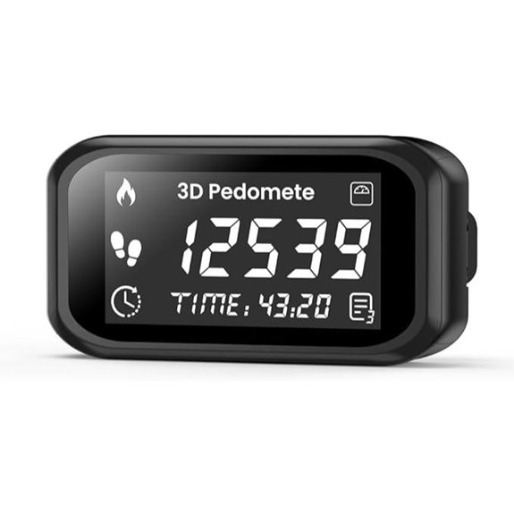 3D Pedometer with LCD Display and Calorie Tracking