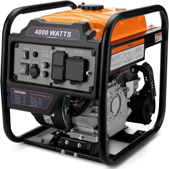 Power Equipment 4000W Gas Inverter Generator RV & Backup