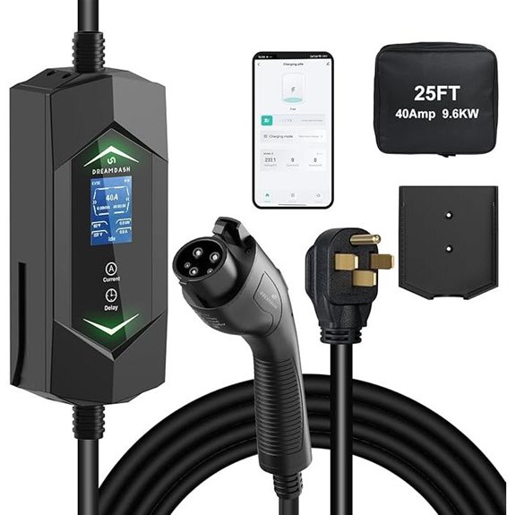 Level 2 EV Charger with WiFi 40A 25ft Cable