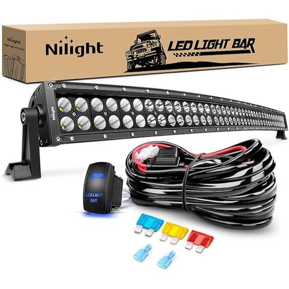 Nilight 42-Inch 240W Curved LED Light Bar