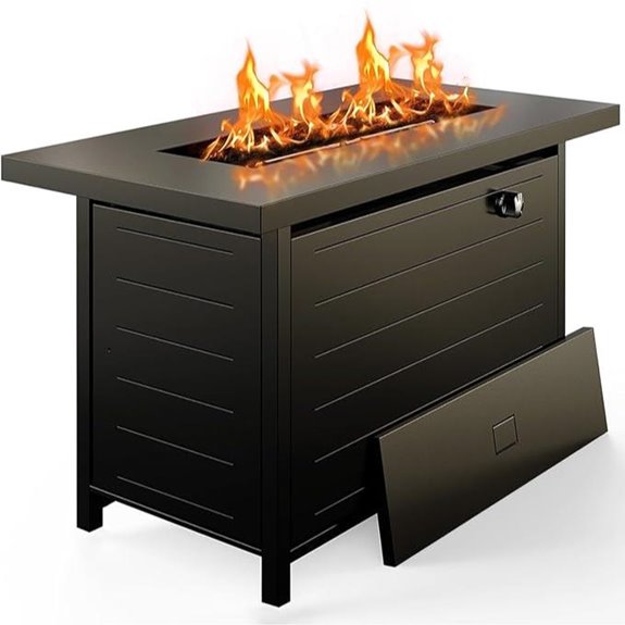 Ciays 42 Inch Gas Fire Pit Table (CIFPT5B)