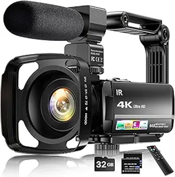 4k camera with accessories