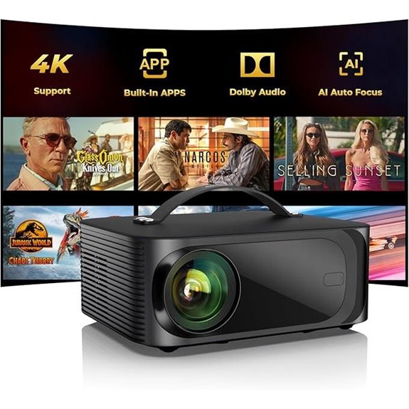4k outdoor smart projector