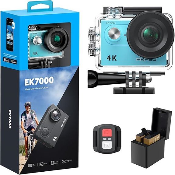 AKASO EK7000 4K Action Camera with Waterproof & Remote