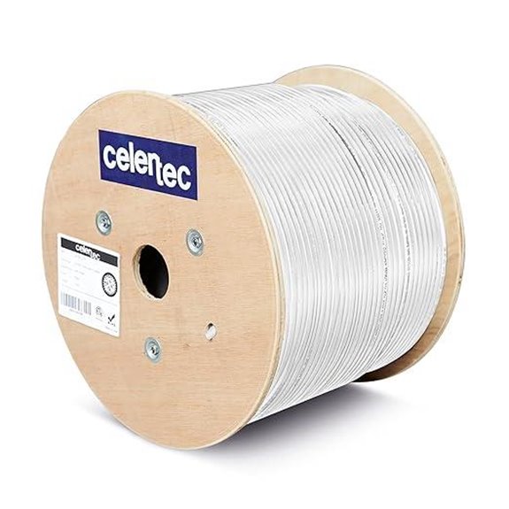 Celertec CAT6A Ethernet Cable 500ft White