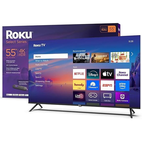 Roku Smart TV 55-Inch 4K HDR with Voice Remote