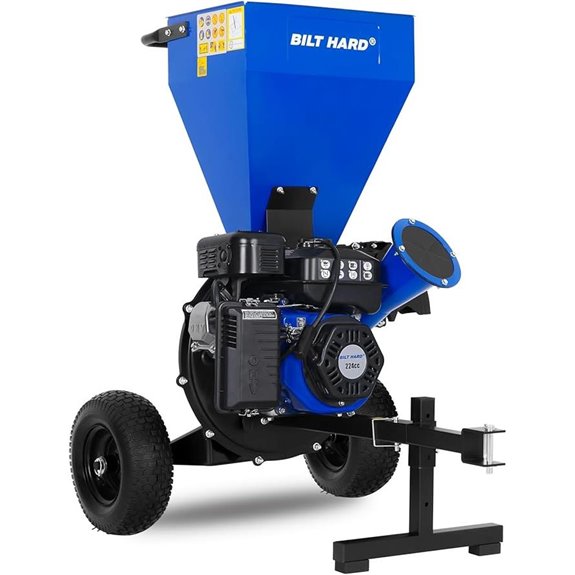 BILT HARD 7.5 HP Wood Chipper with Tow Hitch