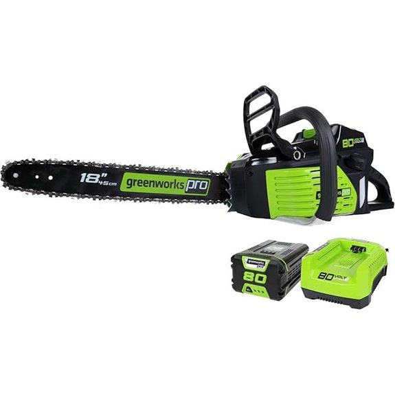 Greenworks 80V Brushless Cordless Chainsaw with Battery