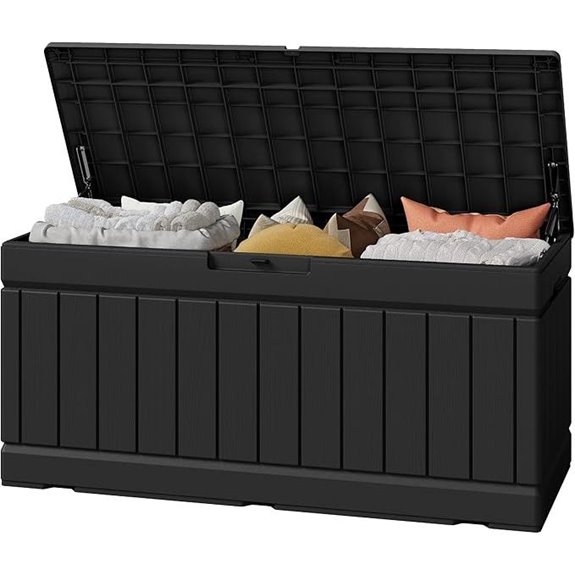 Greesum 82 Gallon Outdoor Storage Box with Lid