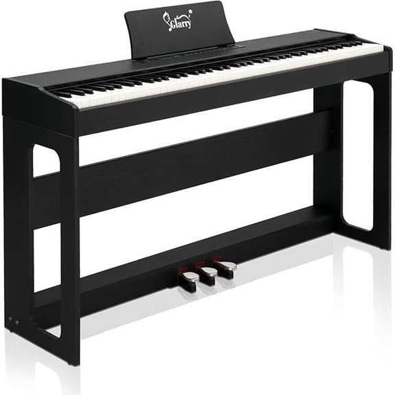 GLARRY 88-Key Digital Piano with Pedals