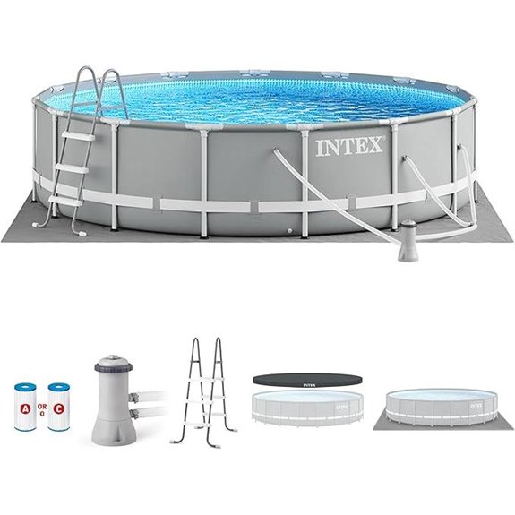 Intex Prism Frame Above Ground Swimming Pool Set