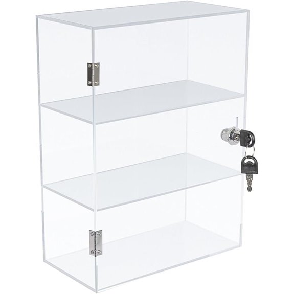 DuvinDD Locking Acrylic Display Cabinet with Shelves