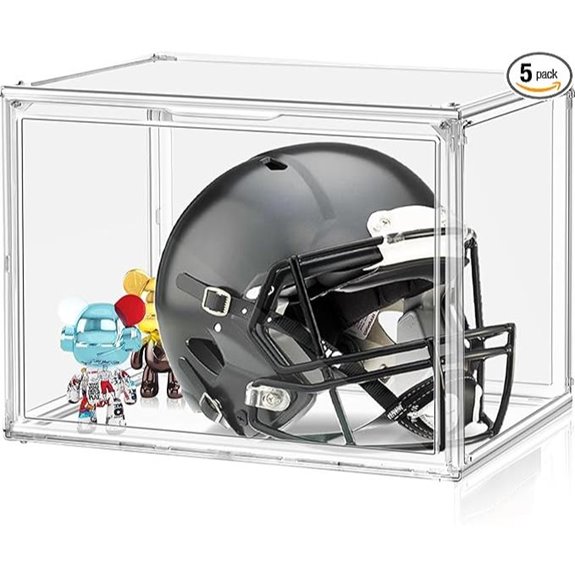 5 Pack Acrylic Display Storage Boxes for Shoes