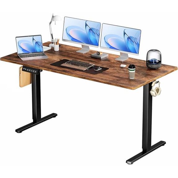 Smug Electric Standing Desk 63 Inch with Adjustable Height
