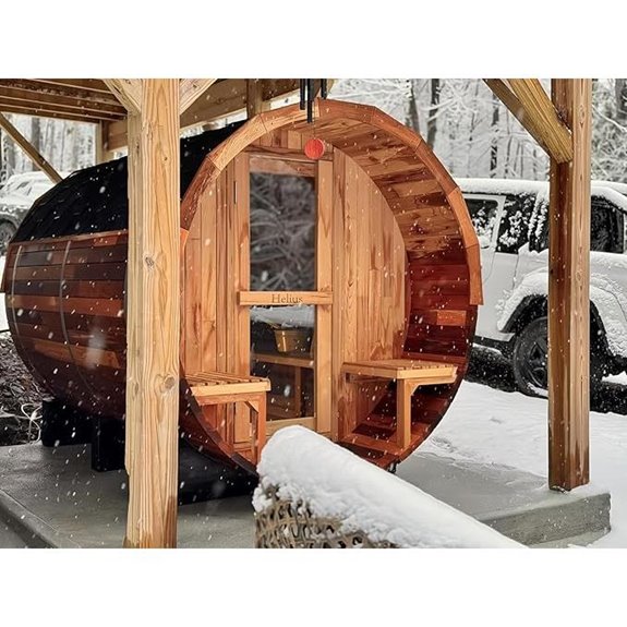 Customizable Barrel Sauna for 4-10 Persons
