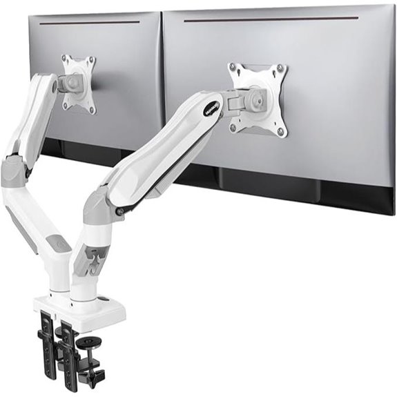 HUANUO Dual Adjustable Monitor Desk Mount