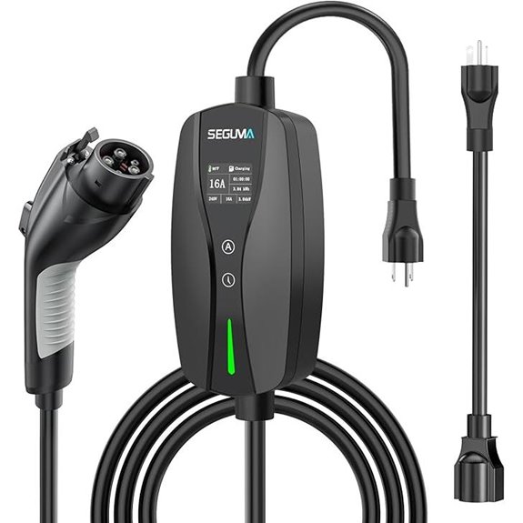 Adjustable Level 1/2 EV Charger with LED Display
