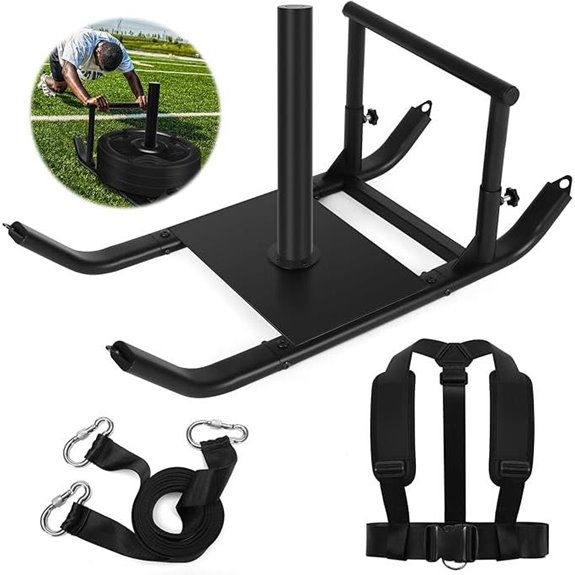 GDFISH Adjustable Weight Sled for Fitness Training