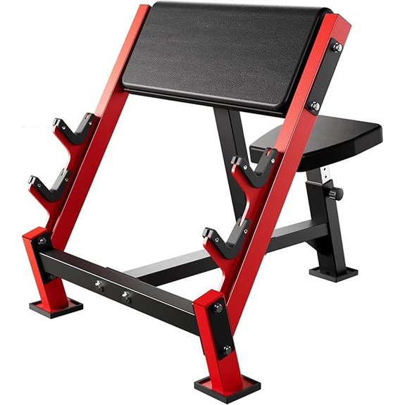 Adjustable Home Gym Bicep Tricep Curl Bench