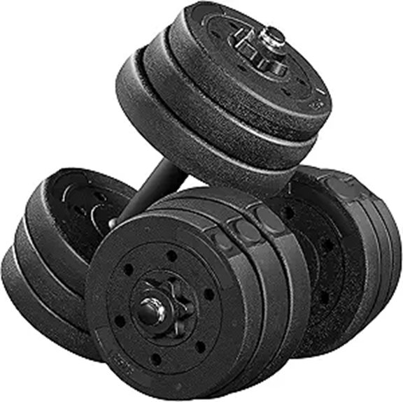 Yaheetech Adjustable Dumbbell Weight Set for Home Gym