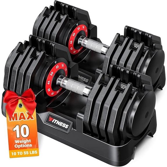 Adjustable Dumbbells Set of 2 for Home Gym