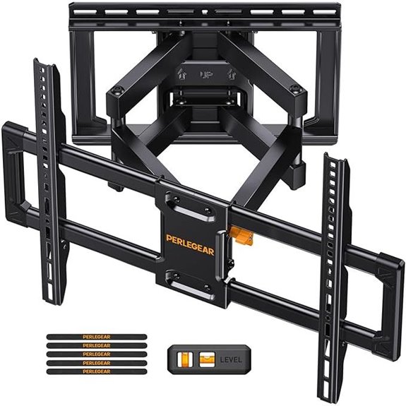 Perlegear Full Motion TV Wall Mount for 42-85 Inches