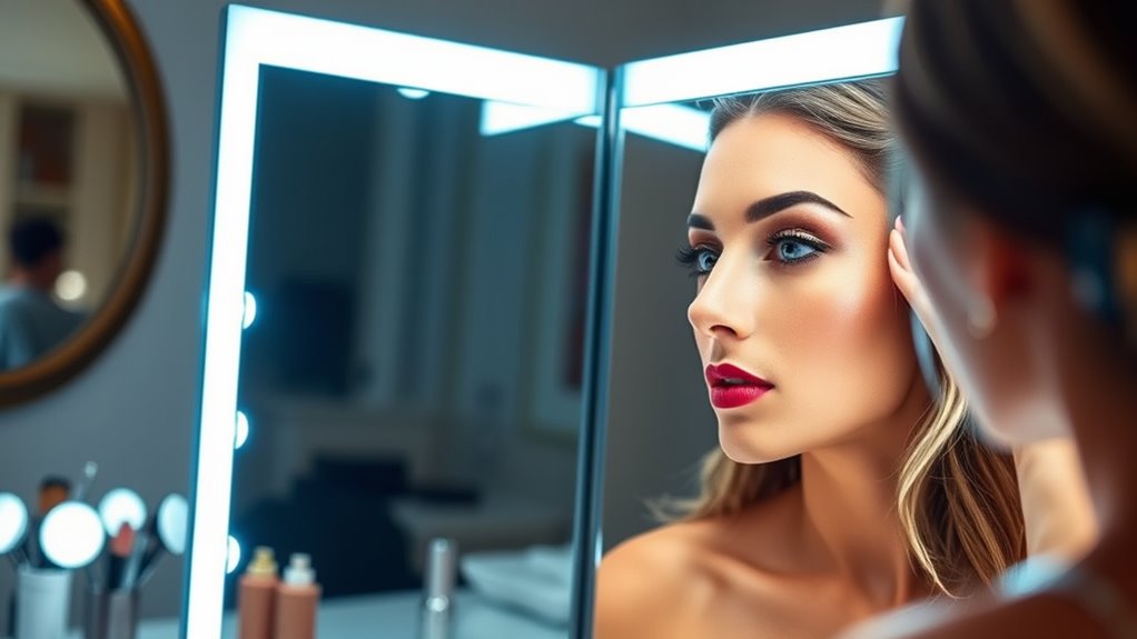 adjustable lighting and features