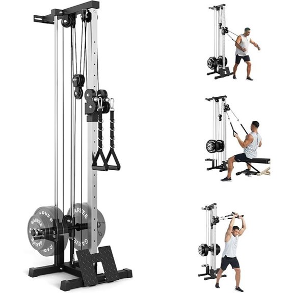 Dual Pulley Cable Crossover Machine with 18 Positions