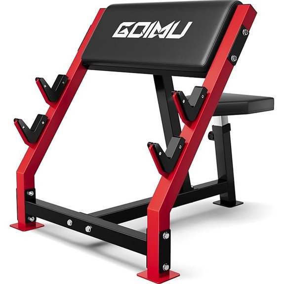 Preacher Curl Bench with Adjustable Bicep Curl Machine