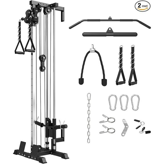 Mikolo Wall Mount Cable Station with Adjustable Pulleys