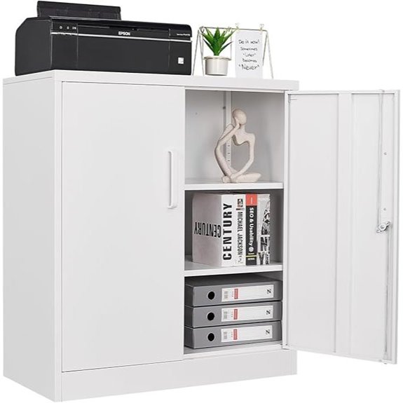 STANI Metal Storage Cabinet with Adjustable Shelves