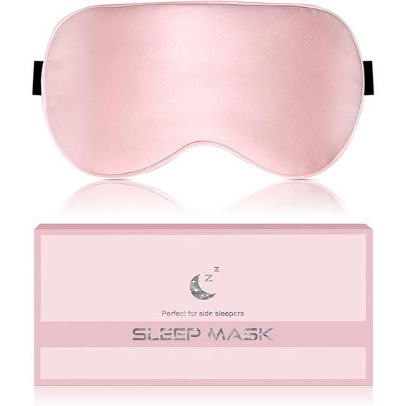 Silk Sleep Mask for Women with Adjustable Straps