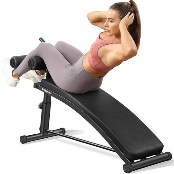 BODY RHYTHM Adjustable Sit Up Bench for Core Workouts