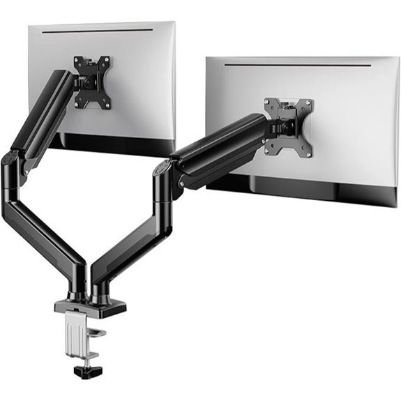 ErGear Dual Monitor Stand Adjustable Steel Mount