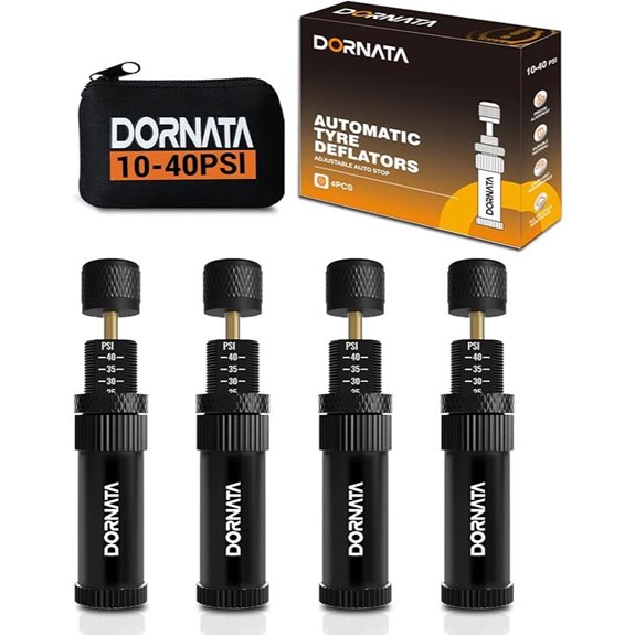 Adjustable Tire Deflator Auto-Stop Tool (10-40 PSI)