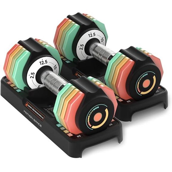 Adjustable Dumbbells Set with Fast-Change Weights