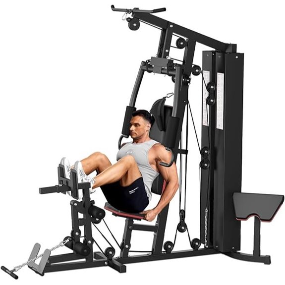 Multifunctional Home Gym Equipment with Weight Stack
