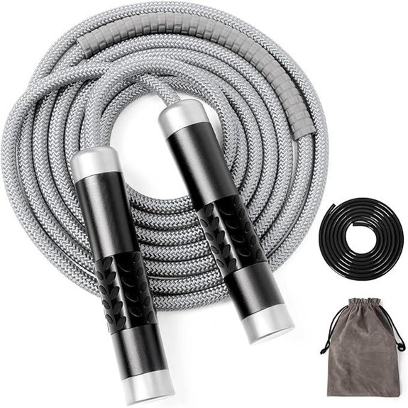 Weighted Jump Rope for Fitness Adjustable Tangle-Free