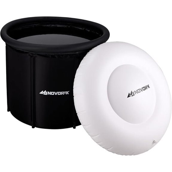 Cold Plunge Tub with Cloud Cover for Adults