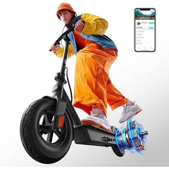 TST Electric Scooter for Adults with Dual Suspension